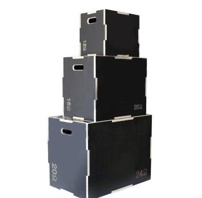 Wooden Plyo Box (Black)