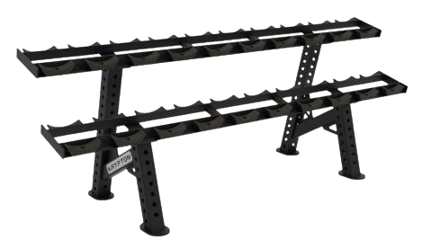 Commercial 2-Tier Dumbbell Rack