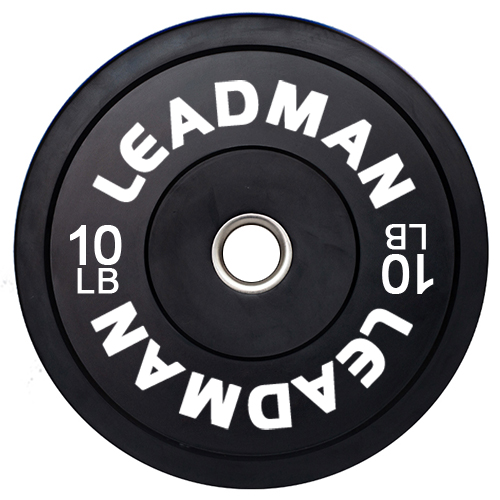 LB Wide Black Bumper Plates: commercial distribution for robust gym use