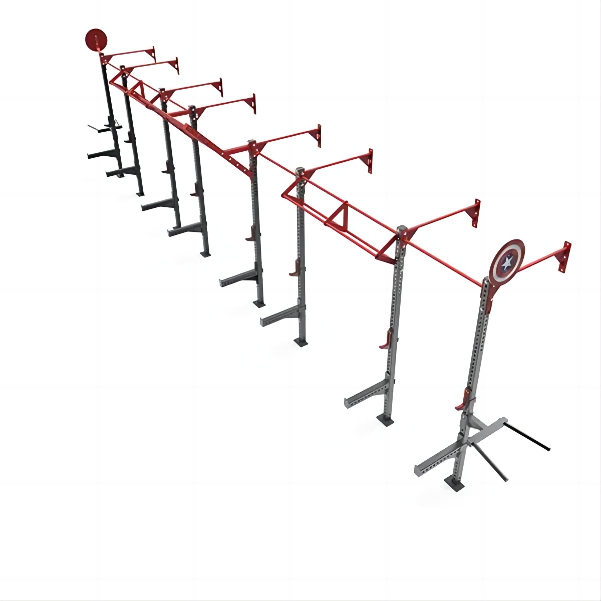 Wall Mounted Squat Rack Pull Up Rig: commercial squat rack wholesale for space saving