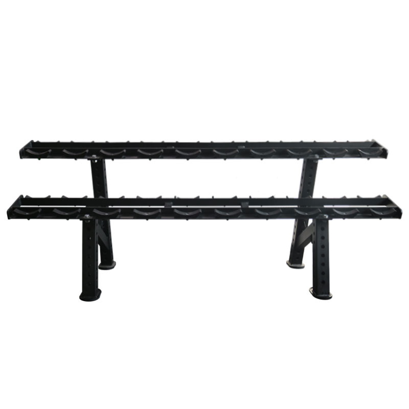 2-Tier Dumbbell Storage Rack: commercial storage rack for compact gym organization